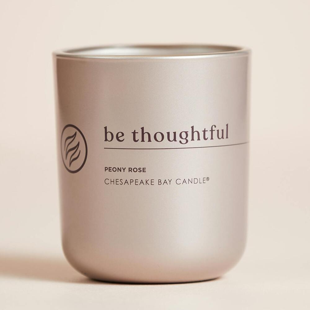 Chesapeake Bay Candle: Be Thoughtful (Peony Rose) 13onz